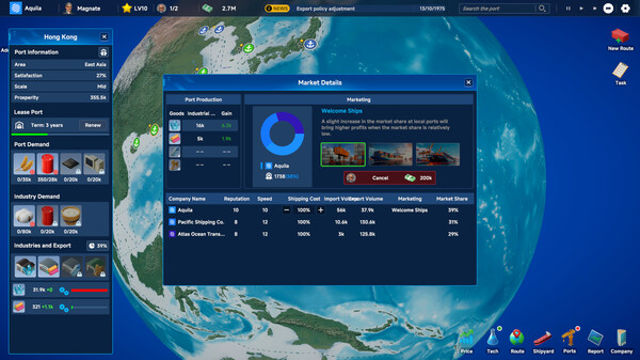 Hình ảnh trong game Global Magnates Shipping Tycoon-TENOKE