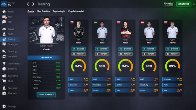 Hình ảnh trong game Esports Manager 2026 v1.0.2-P2P
