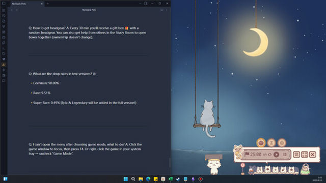 Hình ảnh trong game NoSlack Pets Lo-Fi Paws-TENOKE