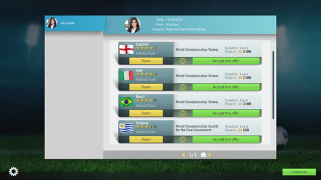 Hình ảnh trong game Football Tactics And Glory World Championship-P2P