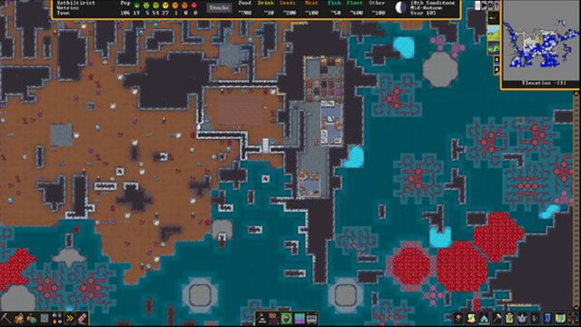 Hình ảnh trong game Dwarf Fortress v52.04-P2P