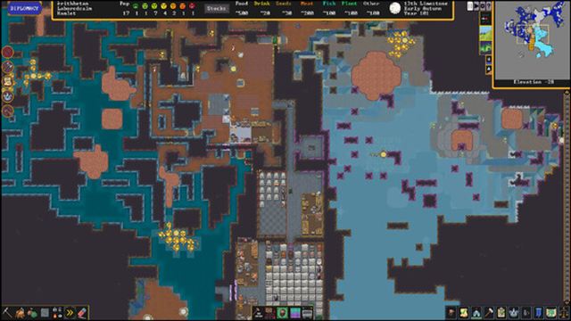 Hình ảnh trong game Dwarf Fortress v52.04-P2P