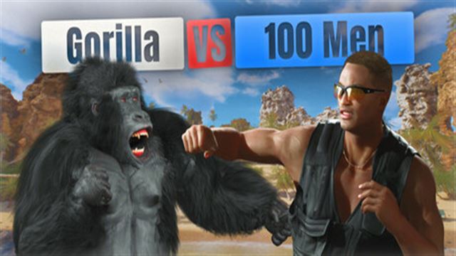 Gorilla Vs 100 Men-GoldBerg